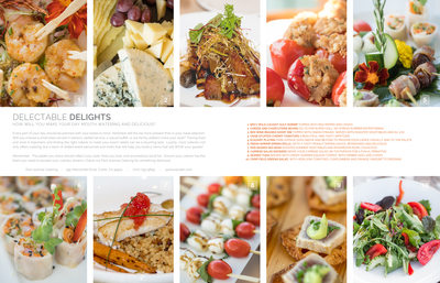 Magazine Page of Wedding Hors d'oeuvres