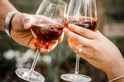 Engagement Couple Goes Wine Tasting at V. Sattui
