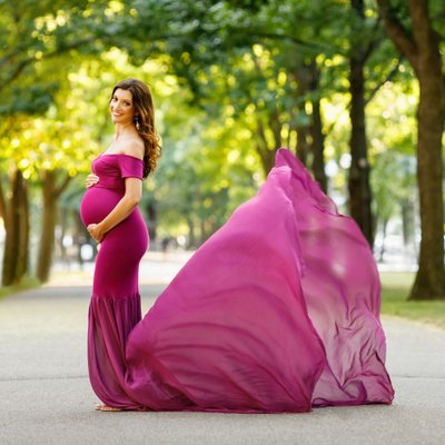 Maternity Photography in Boston Public Garden