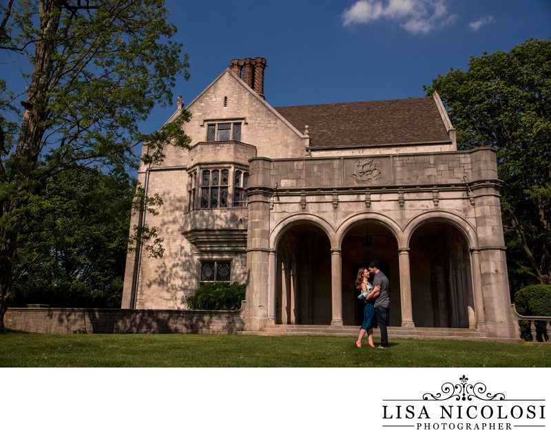 Planting Fields Engagement Photo at Coe Hall