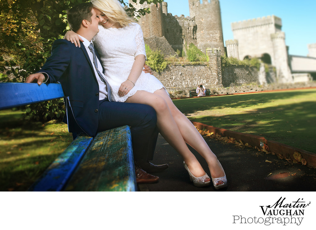 Conwy wedding photographer shoots romantic images