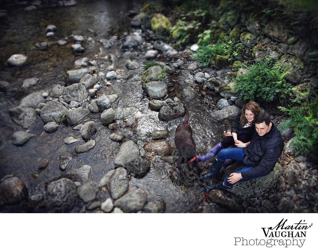 Top engagement photographer in north wales rowen