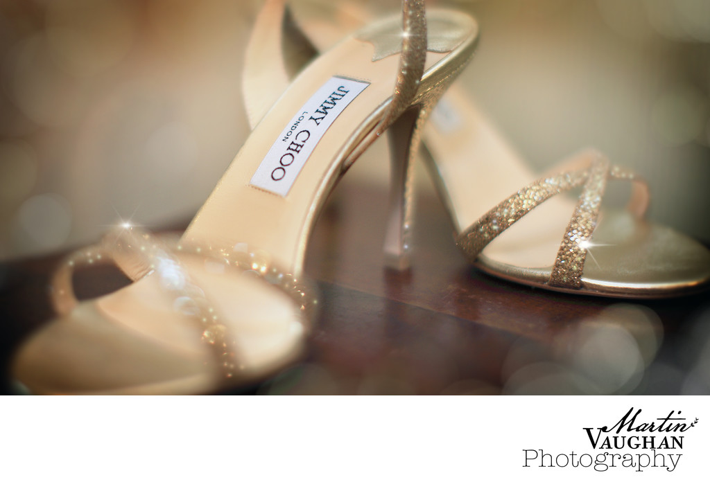 Wedding shoes photography Jimmy Choos North Wales