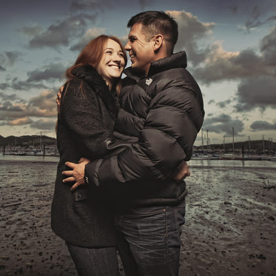 Top wedding photographer in Conwy engagement shoot