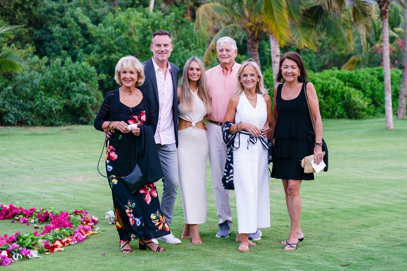Group portrait bougainvillea heart Half Moon Jamaica Group portrait bougainvillea heart Half Moon Jamaica