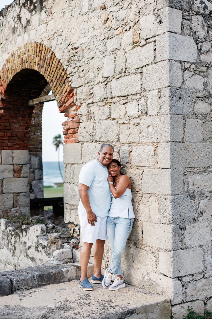 Heather David Rose Hall aqueduct arch sea Jamaica Heather David Rose Hall aqueduct arch sea Jamaica