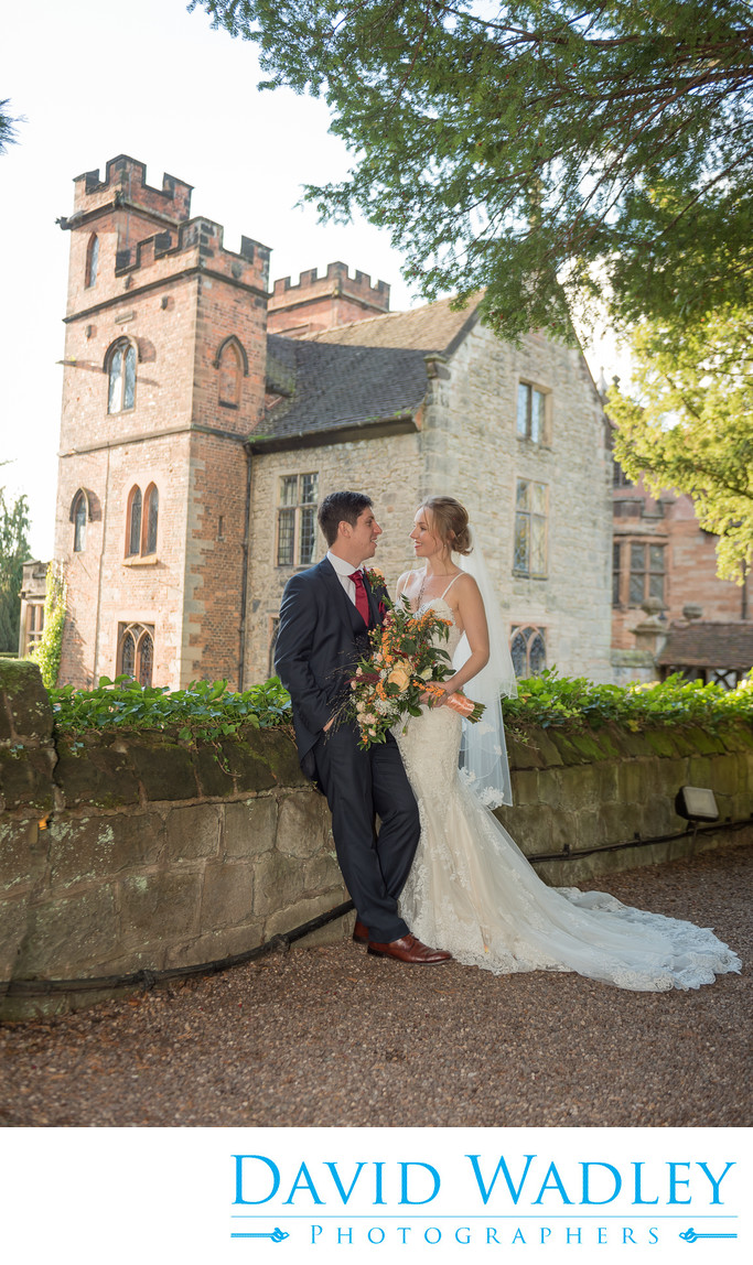 Wedding Couple photographed at beautiful New Hall Hotel in Sutton Coldfield.