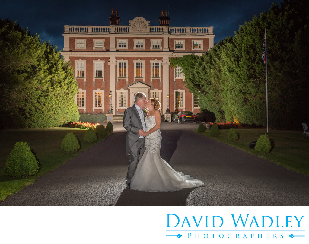 Swinfen Hall Evening photography on their wedding day.