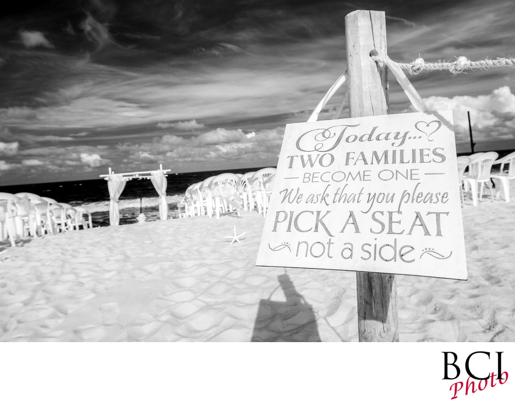 Beach Wedding Ceremony Location Photos Pinterest Signs