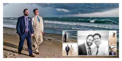 LGBT romantic wedding images on the beach in Florida