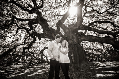 Angel Oak Engagement Photo 