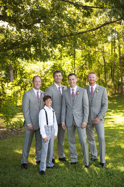 Groomsmen at the Farm Candler NC 
