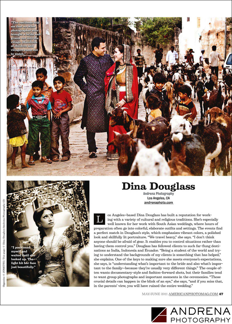 American Photo Top 10 Wedding Photographer Dina Douglass