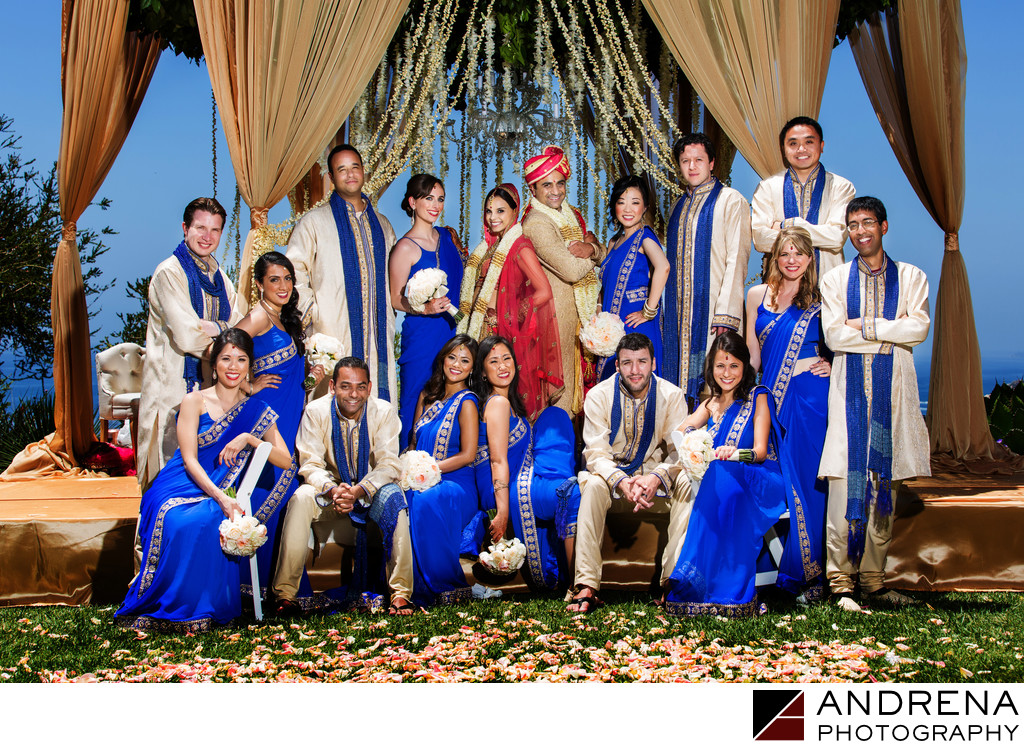 Bridal Party Ritz Carlton Laguna Niguel Indian Wedding Photographer