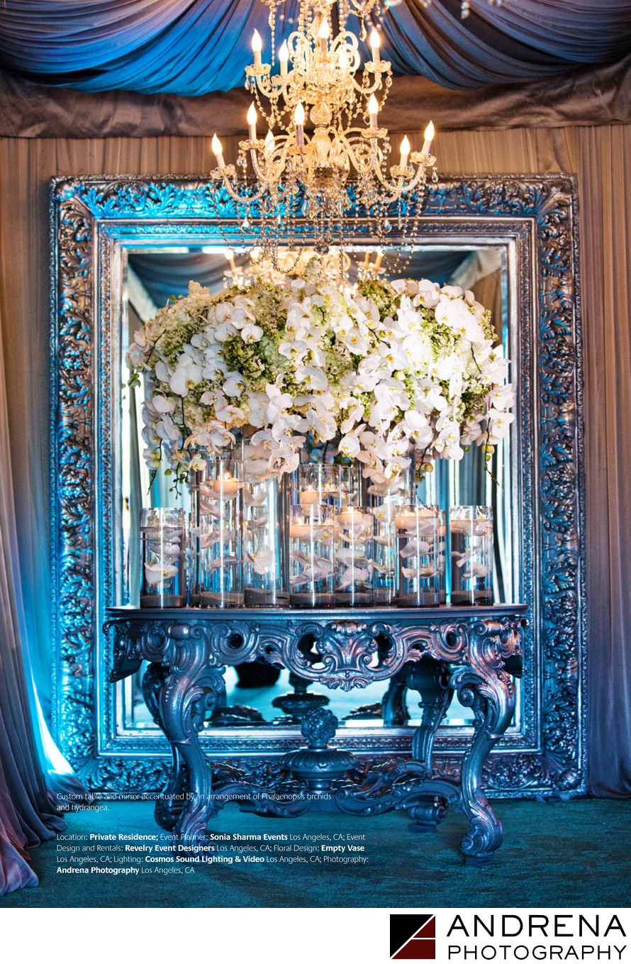 Empty Vase Blue and White Florals Grace Ormonde Wedding Style