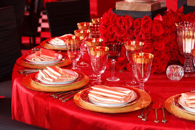 Red Party Decor Los Angeles