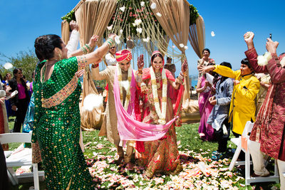 Indian Wedding Photographers Ritz Carlton Laguna Niguel Recessional