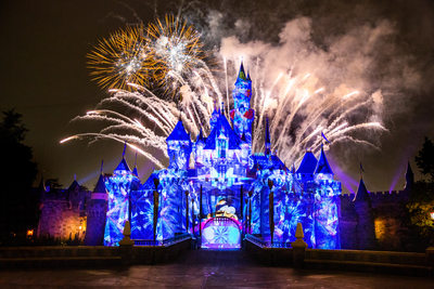 Special Event Photography Disney Castle with Fireworks