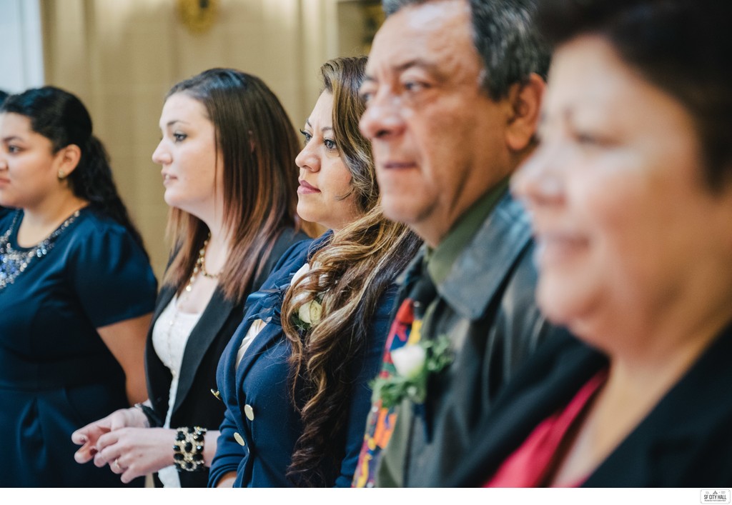 Family Members at SF City Hall Wedding
