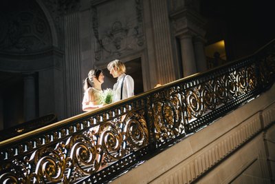 Two Brides at SF City Hall