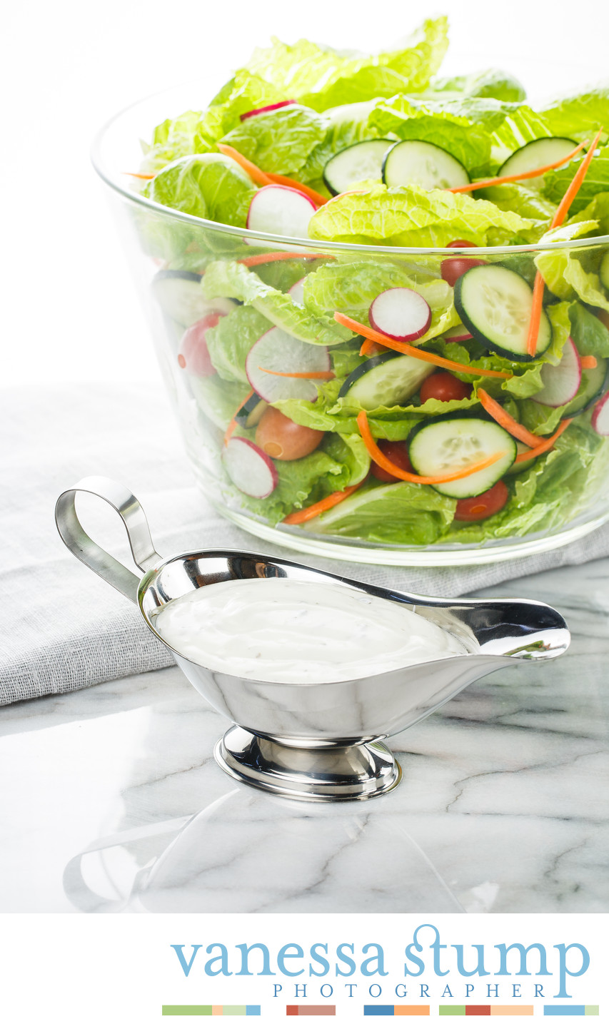 Green Salad with Ranch Dressing