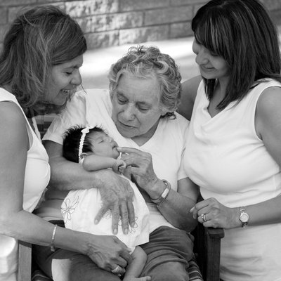 four generations of women