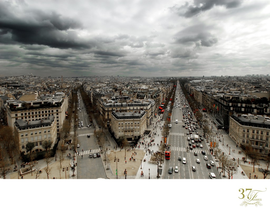 Paris from the Top of the Arc de Triomphe | France