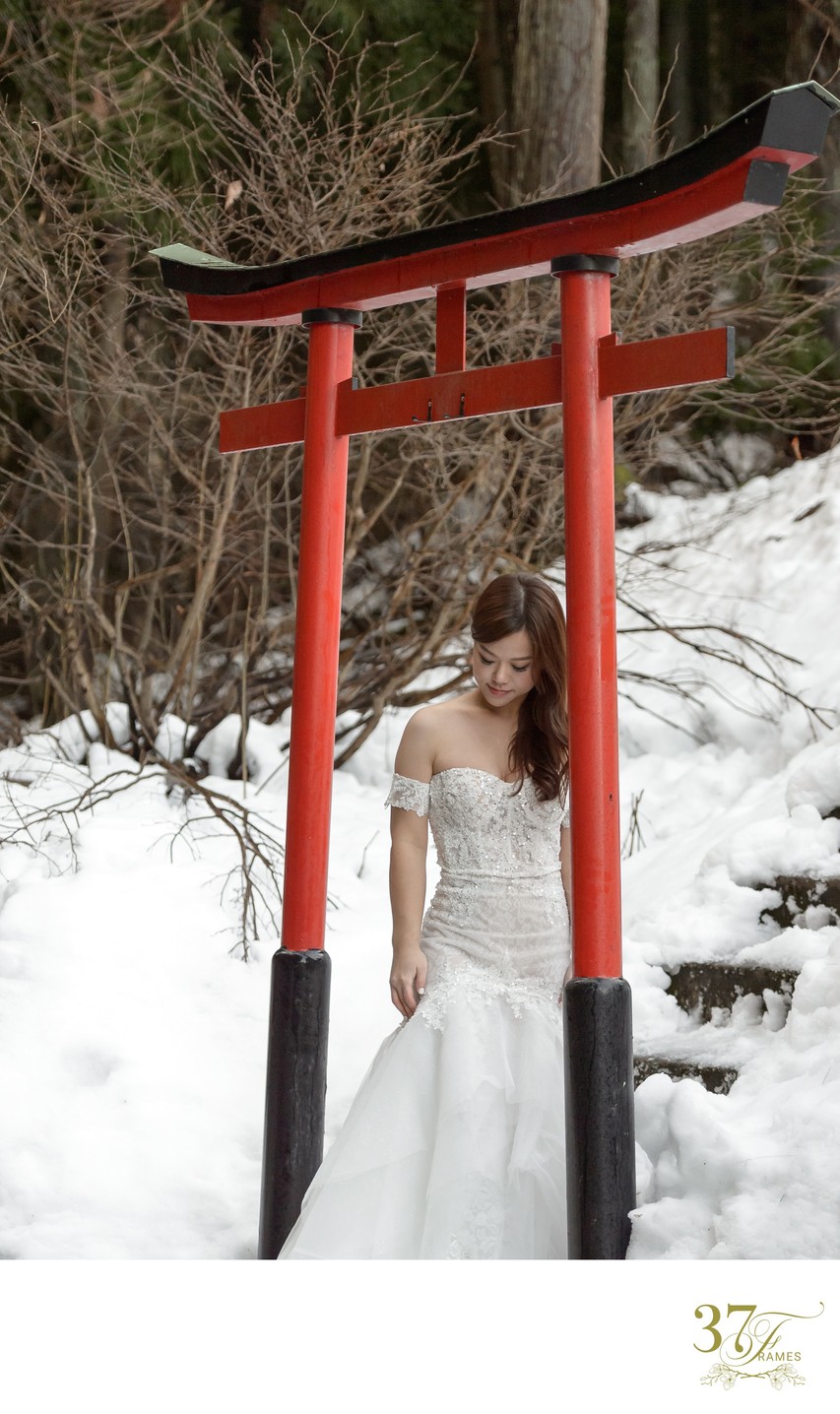Elope in the Snow in Japan