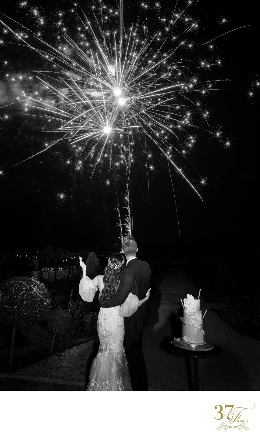 Fireworks Magic at Château de Jalesnes Wedding