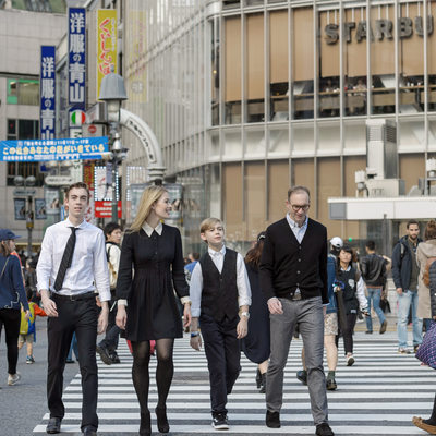 Shibuya Crossing Family Lifestyle Photos