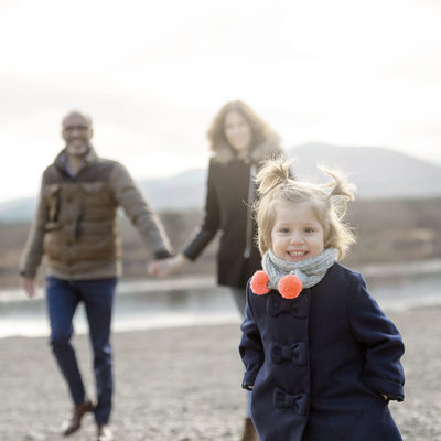 Winter Family shoot by the Mt Fuji Lakes