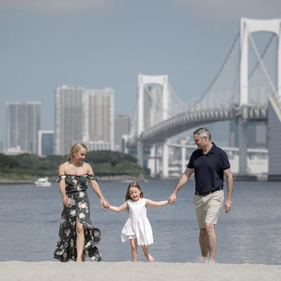 Photographing Families at Odaiba