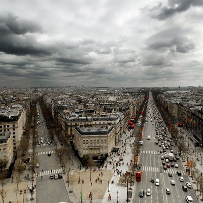 Paris from the Top of the Arc de Triomphe | France
