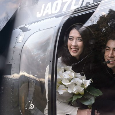 Elope in Kyoto | Helicopter