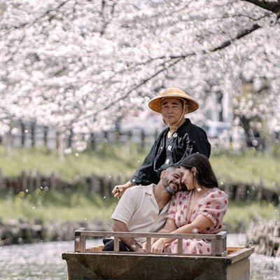 Kawagoe Cherry Blossom Engagement Photography