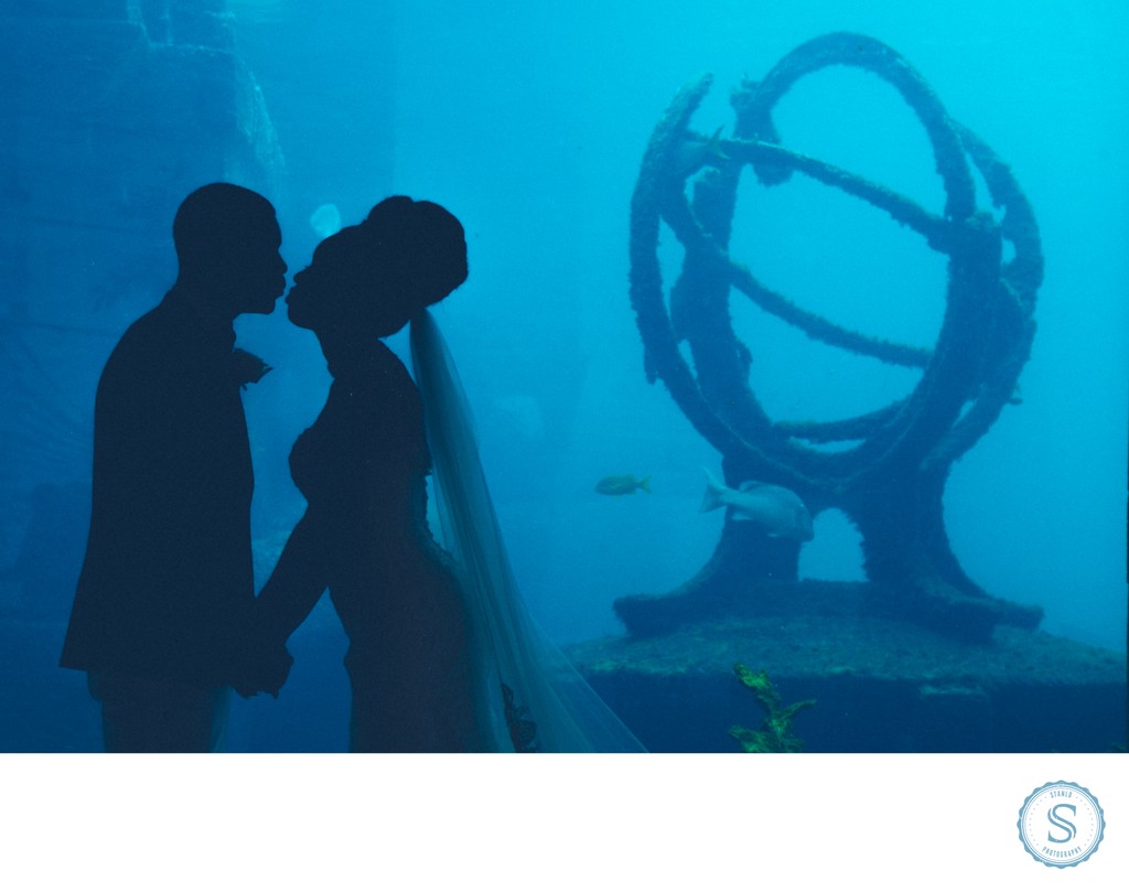 Atlantis Bahamas Aquarium Wedding