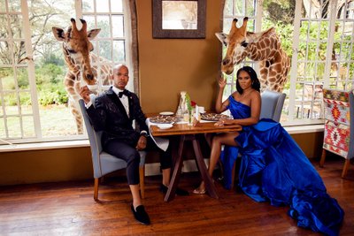 Giraffe Manor Wedding Engagement