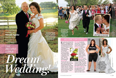 Us Weekly Biggest Loser Wedding Two Page Spread