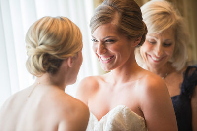 Tender Moment Between Bride & Sister On Wedding Day
