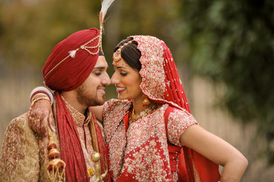 North Texas Sikh Temple Wedding Couple