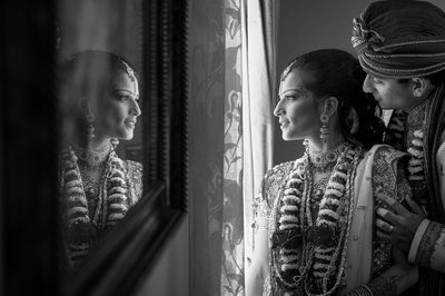 Houston Indian Wedding Photography In Black & White