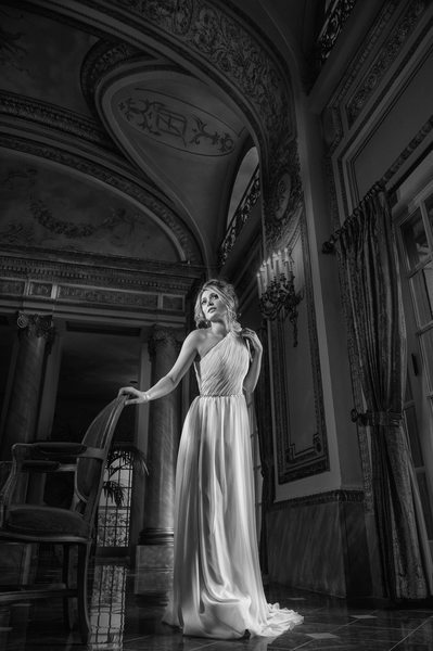 Persian Bride Engagement Portrait In French Room