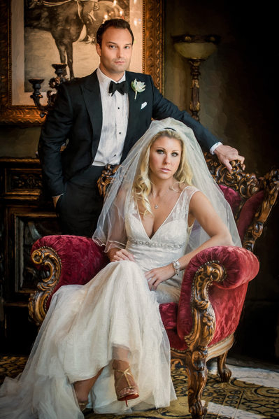 Wedding Portrait Of Dallas Couple At Hotel ZaZa