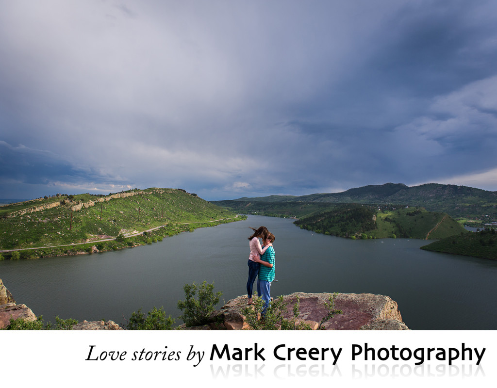 Destination engagement photographer in Colorado