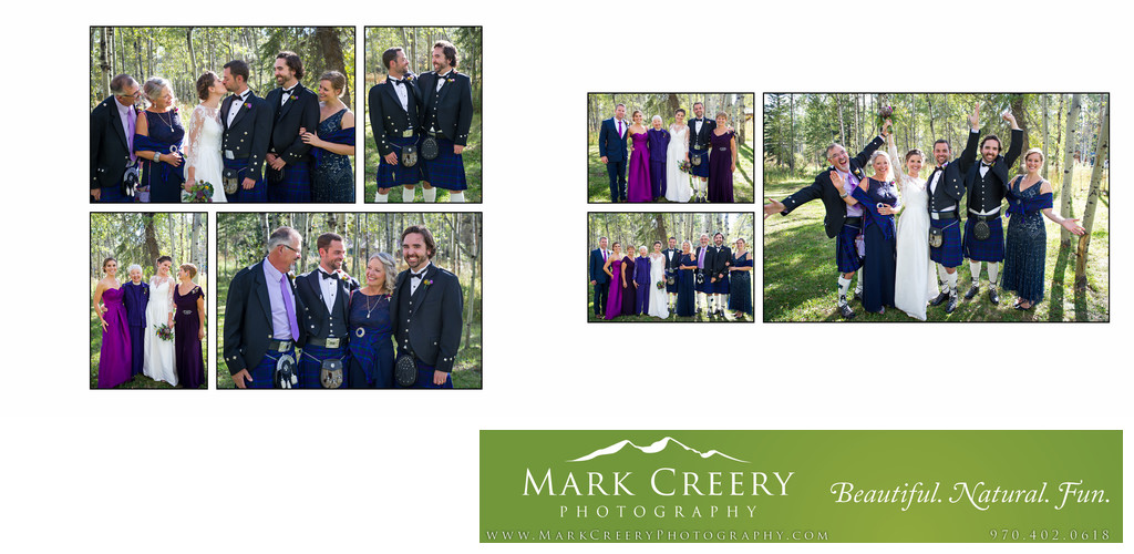 Family portraits at Perry Mansfield wedding