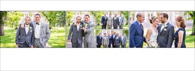 Family portraits at Colorado State University wedding