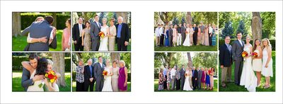 Family portraits at backyard Fort Collins wedding