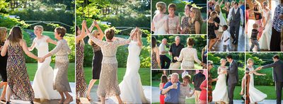 Outdoor reception dancing at Fort Collins wedding