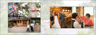Wedding reception games & hummingbirds at Wild Basin Lodge