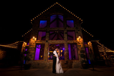 Bride & Groom portrait at Della Terra Mountain Chateau wedding in Estes Park